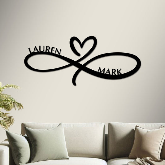 Infinity Heart Wedding Sign