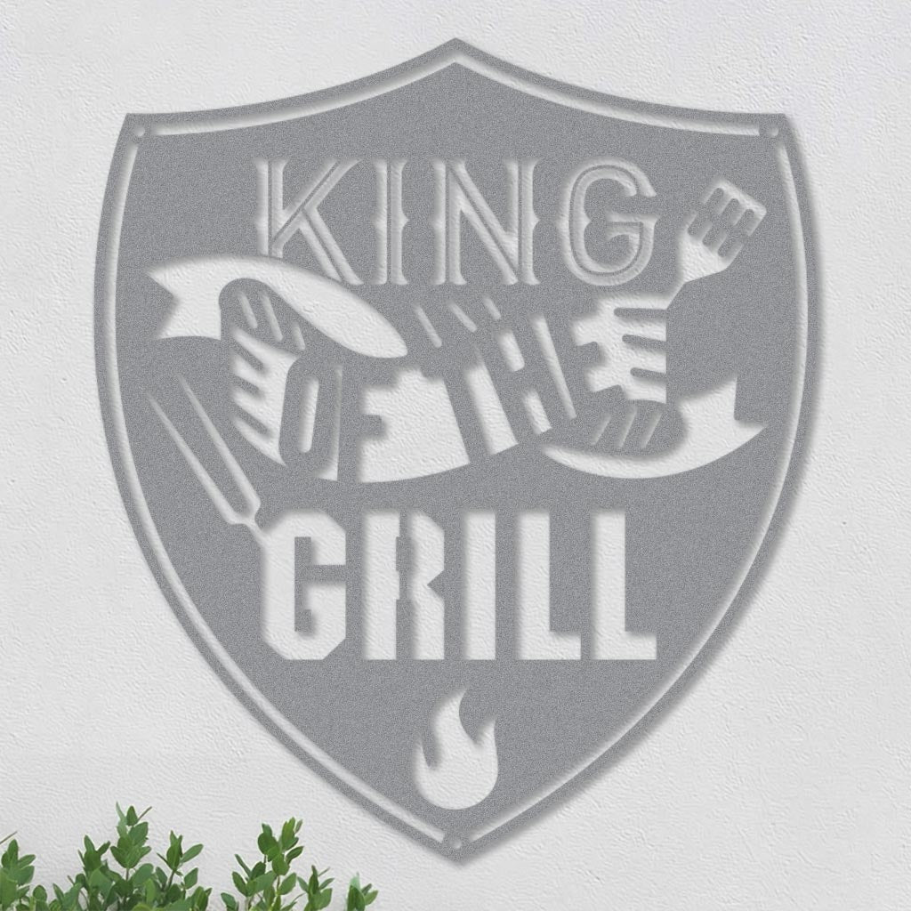 King of the Grill in Shield Sign