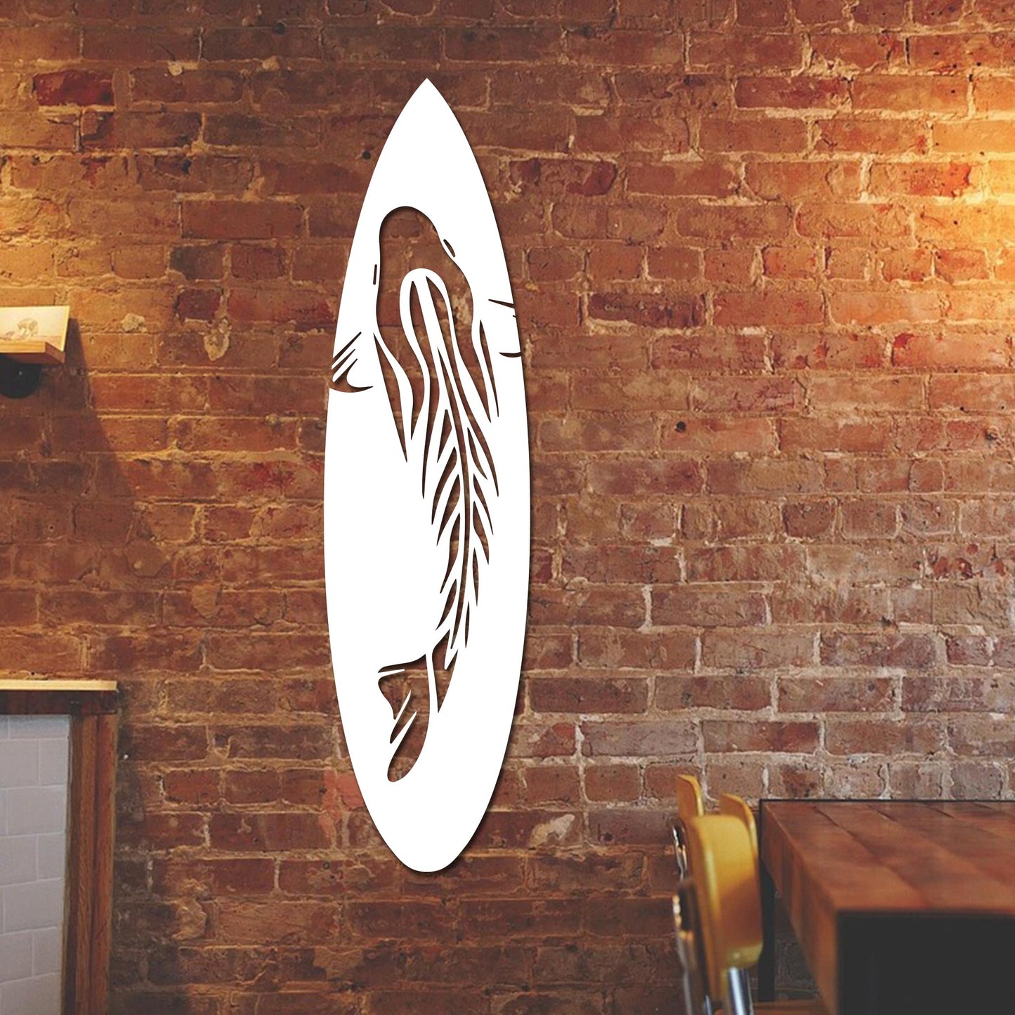 Koi Fish Surfboard Sign