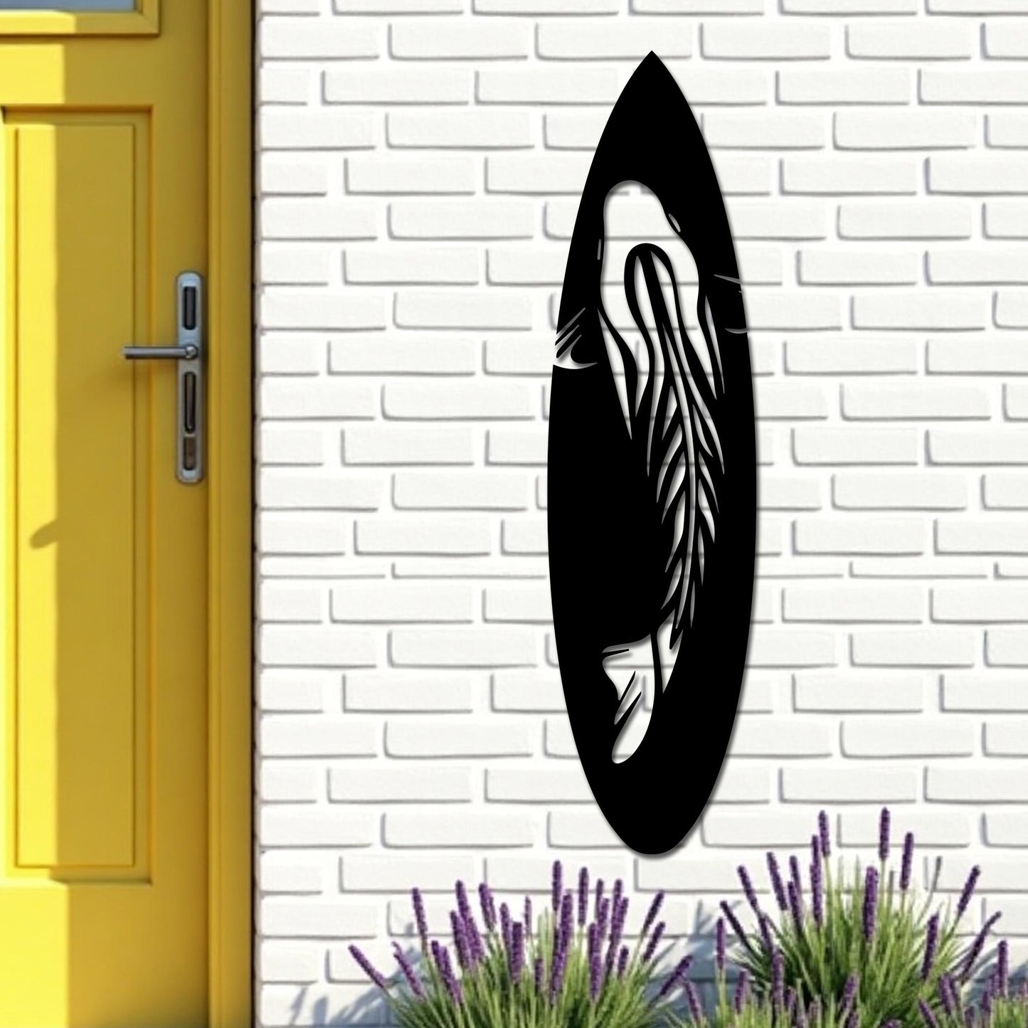 Koi Fish Surfboard Sign