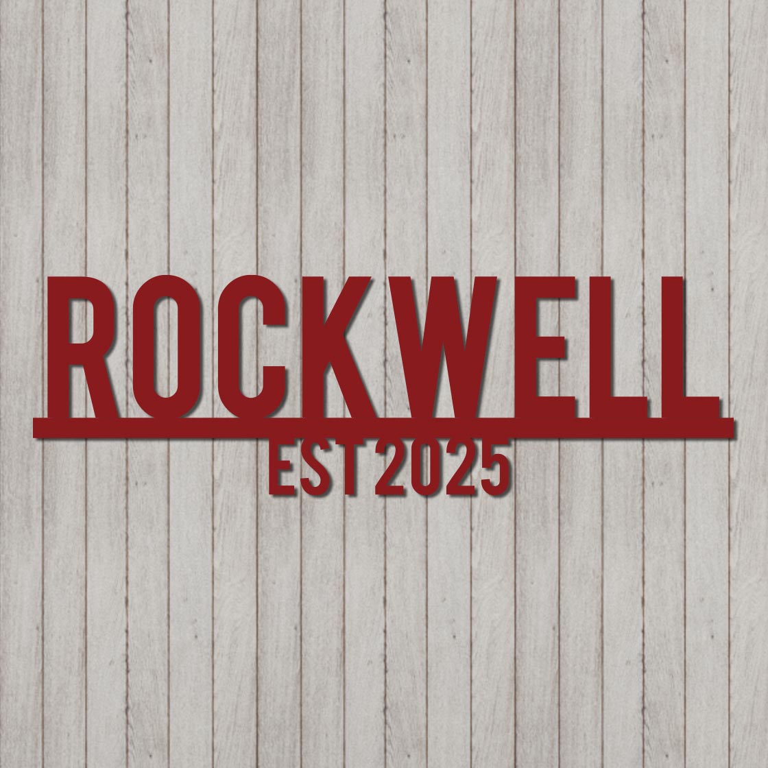 Last Name Established Sign