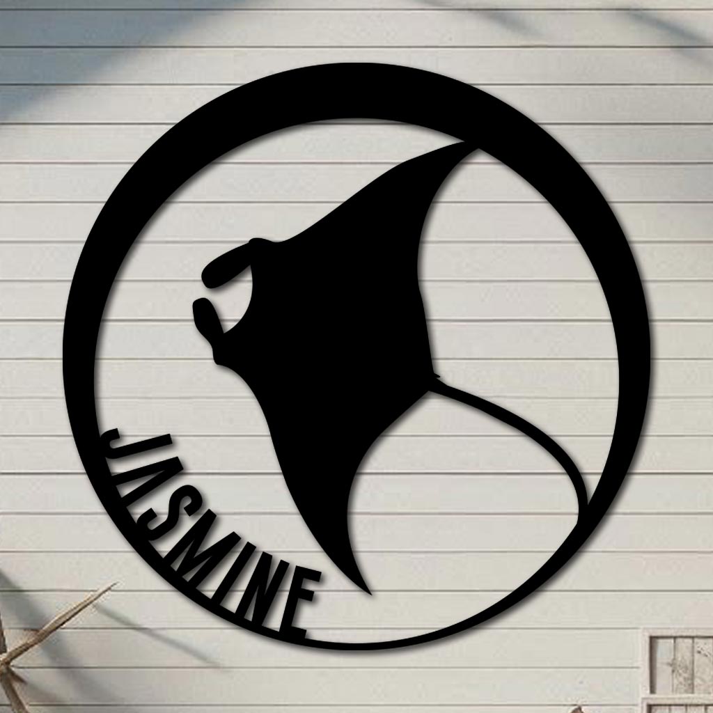 Manta Ray Name Sign