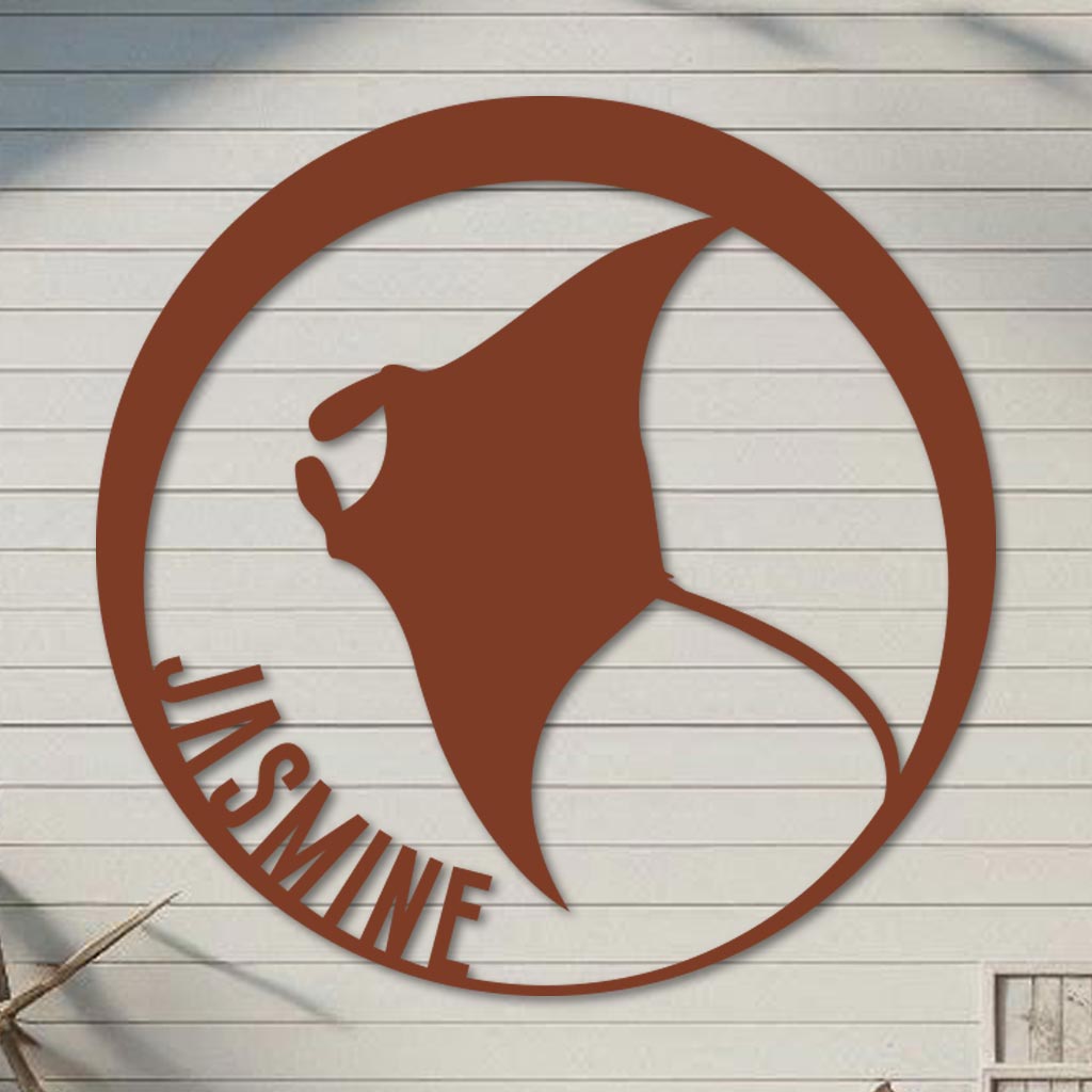 Manta Ray Name Sign