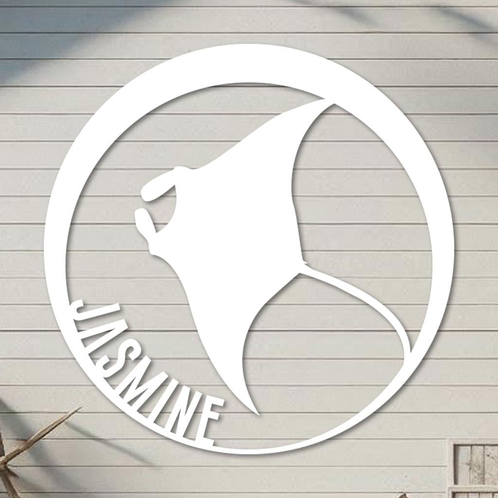 Manta Ray Name Sign