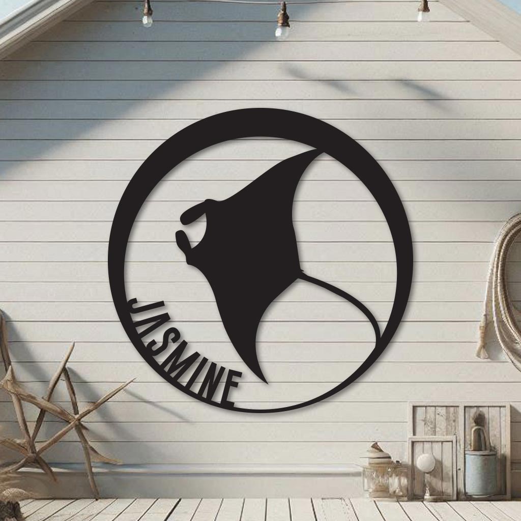 Manta Ray Name Sign