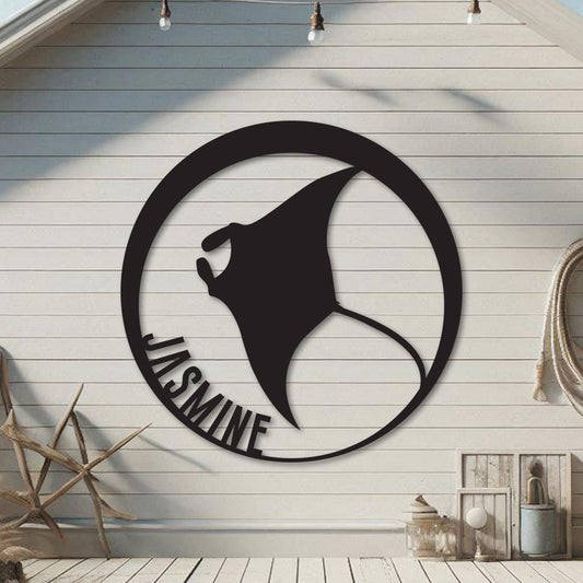 Manta Ray Name Sign
