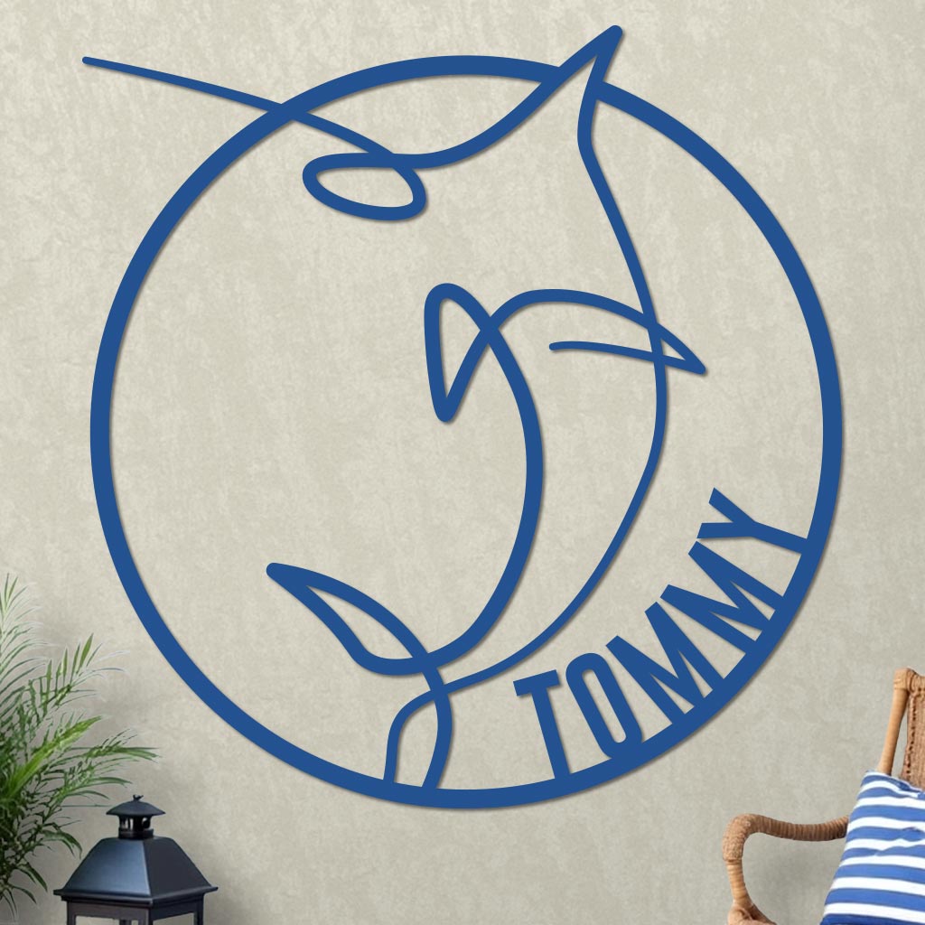 Marlin Name Sign