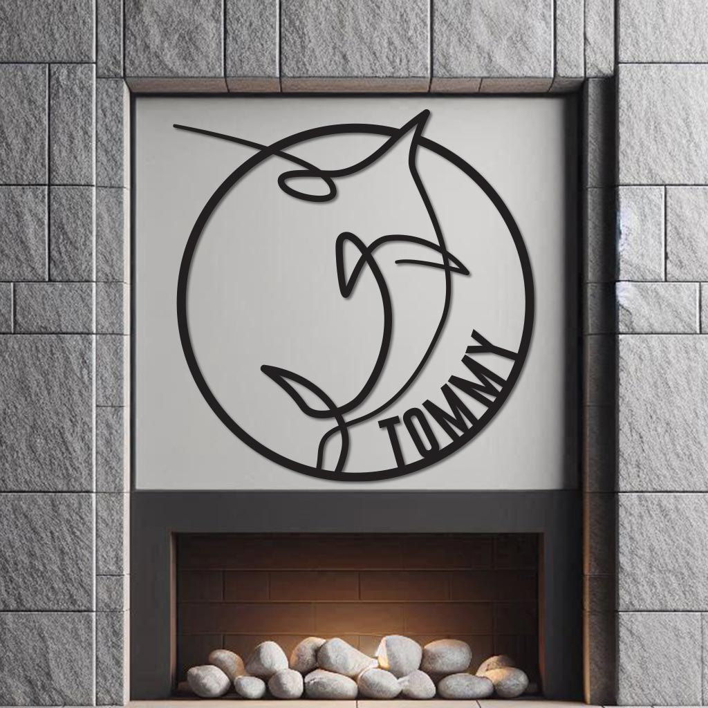 Marlin Name Sign