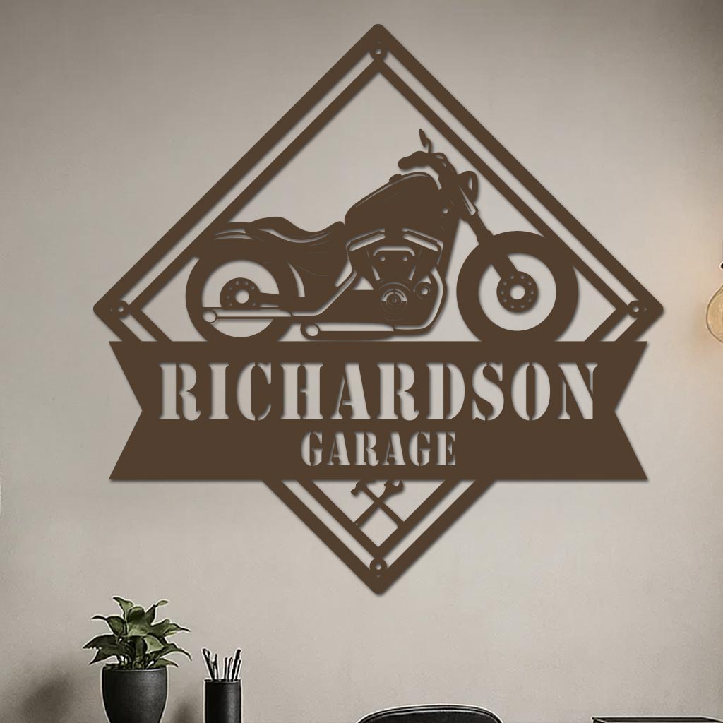 Motorcycle Garage Sign