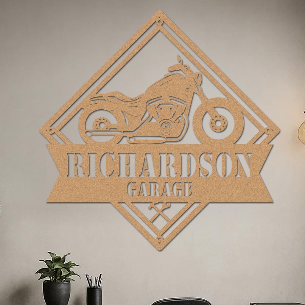 Motorcycle Garage Sign