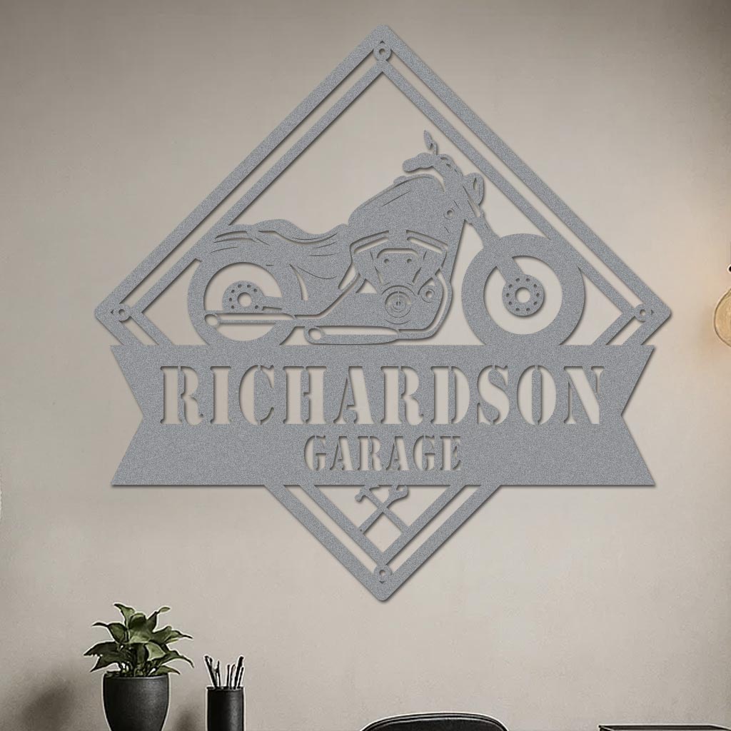 Motorcycle Garage Sign