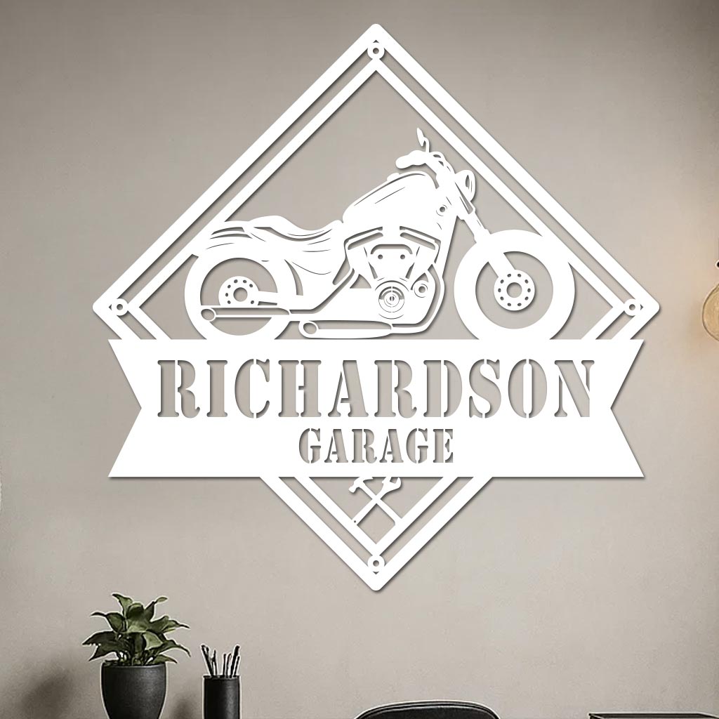 Motorcycle Garage Sign