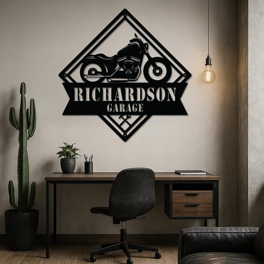 Motorcycle Garage Sign