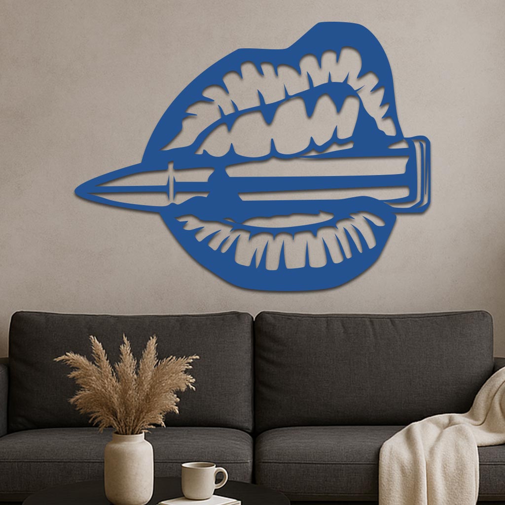 Mouth Chewing Bullet Sign