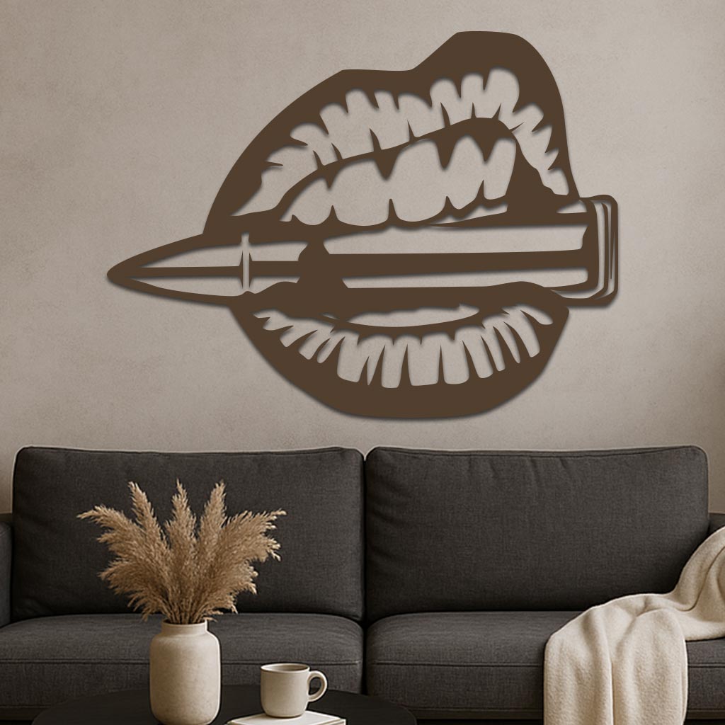 Mouth Chewing Bullet Sign