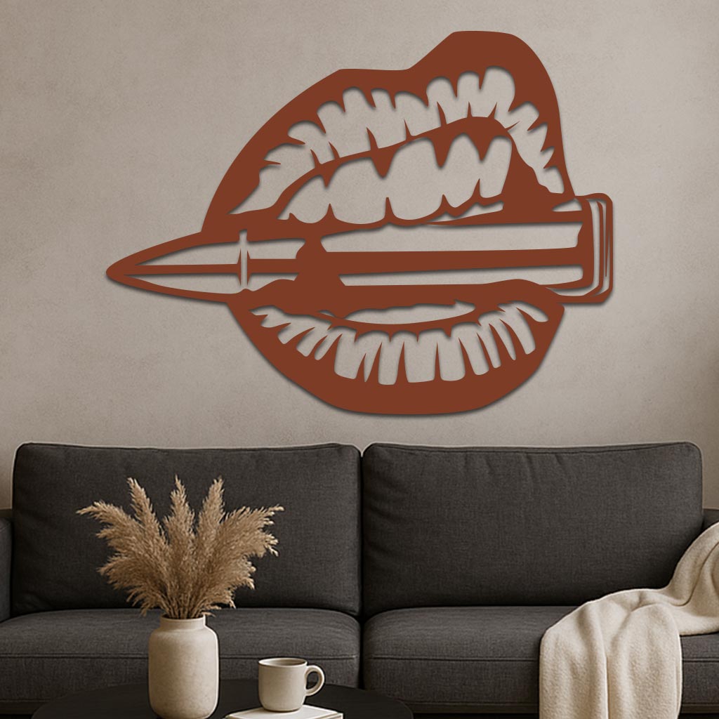 Mouth Chewing Bullet Sign