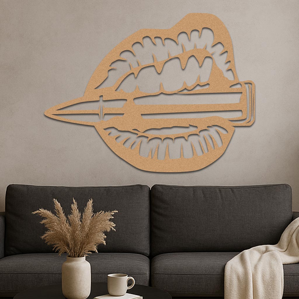 Mouth Chewing Bullet Sign