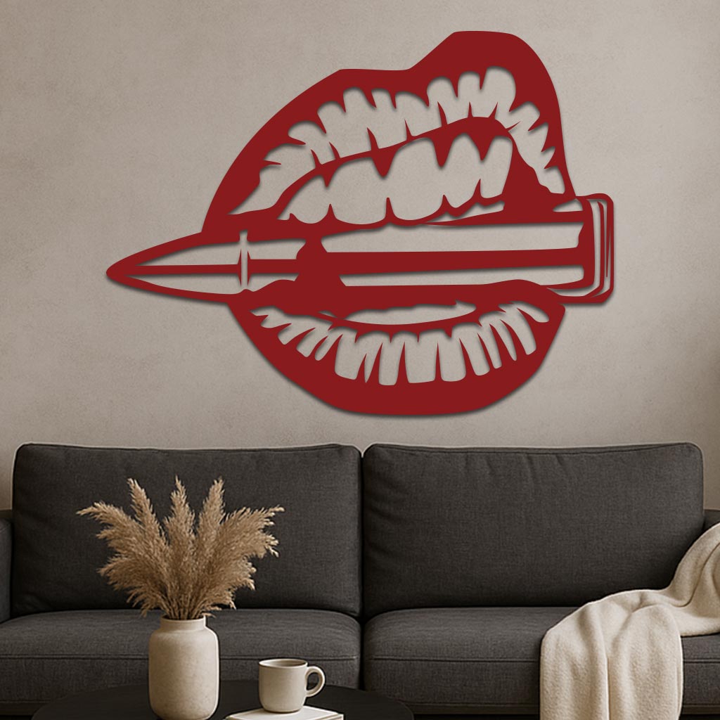 Mouth Chewing Bullet Sign