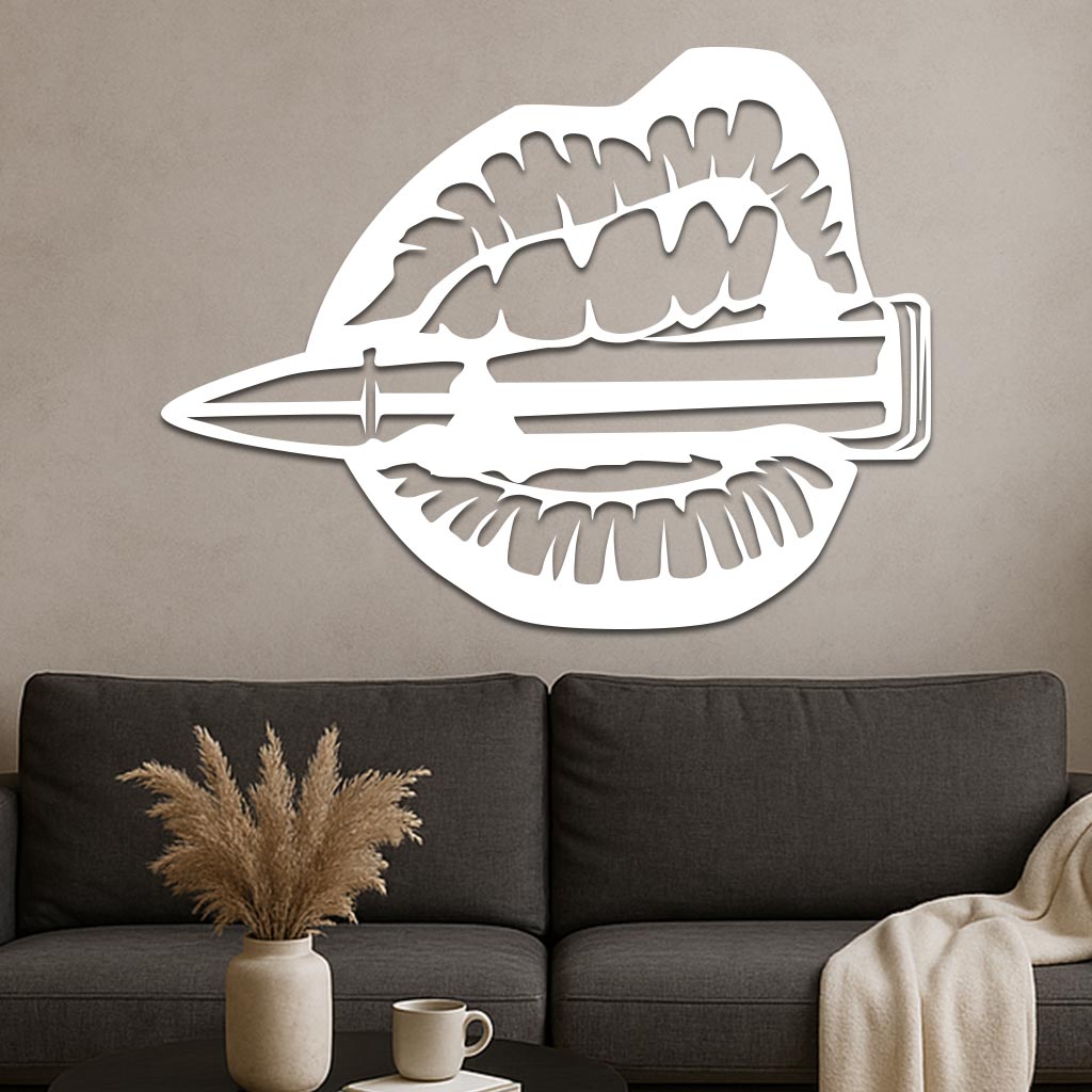 Mouth Chewing Bullet Sign