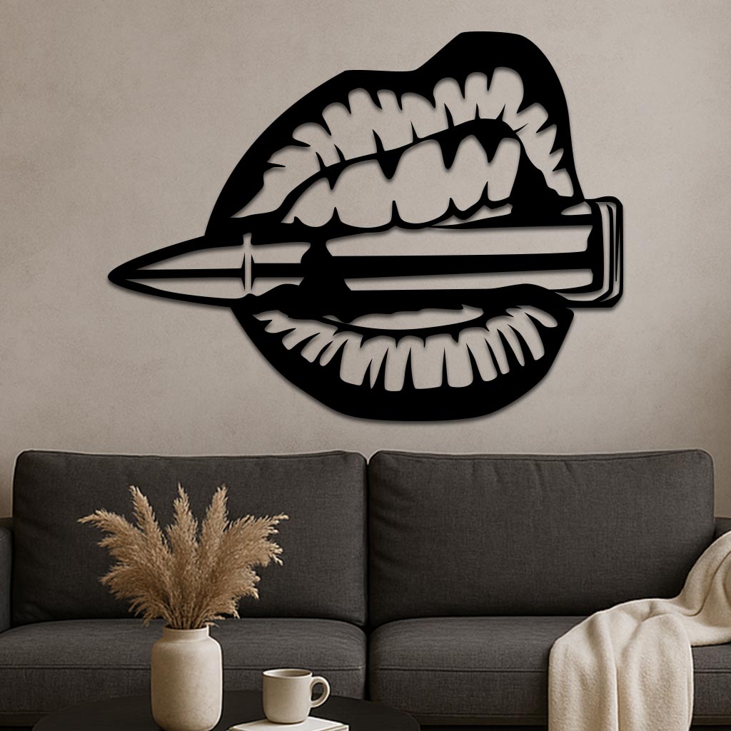 Mouth Chewing Bullet Sign