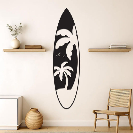 Palm Tree Surfboard Sign