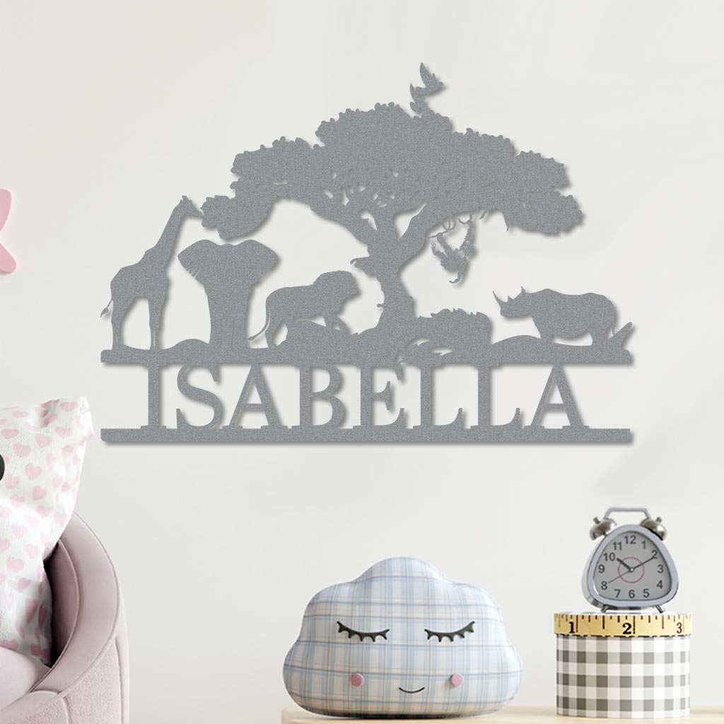 Personalized African Animals Sign