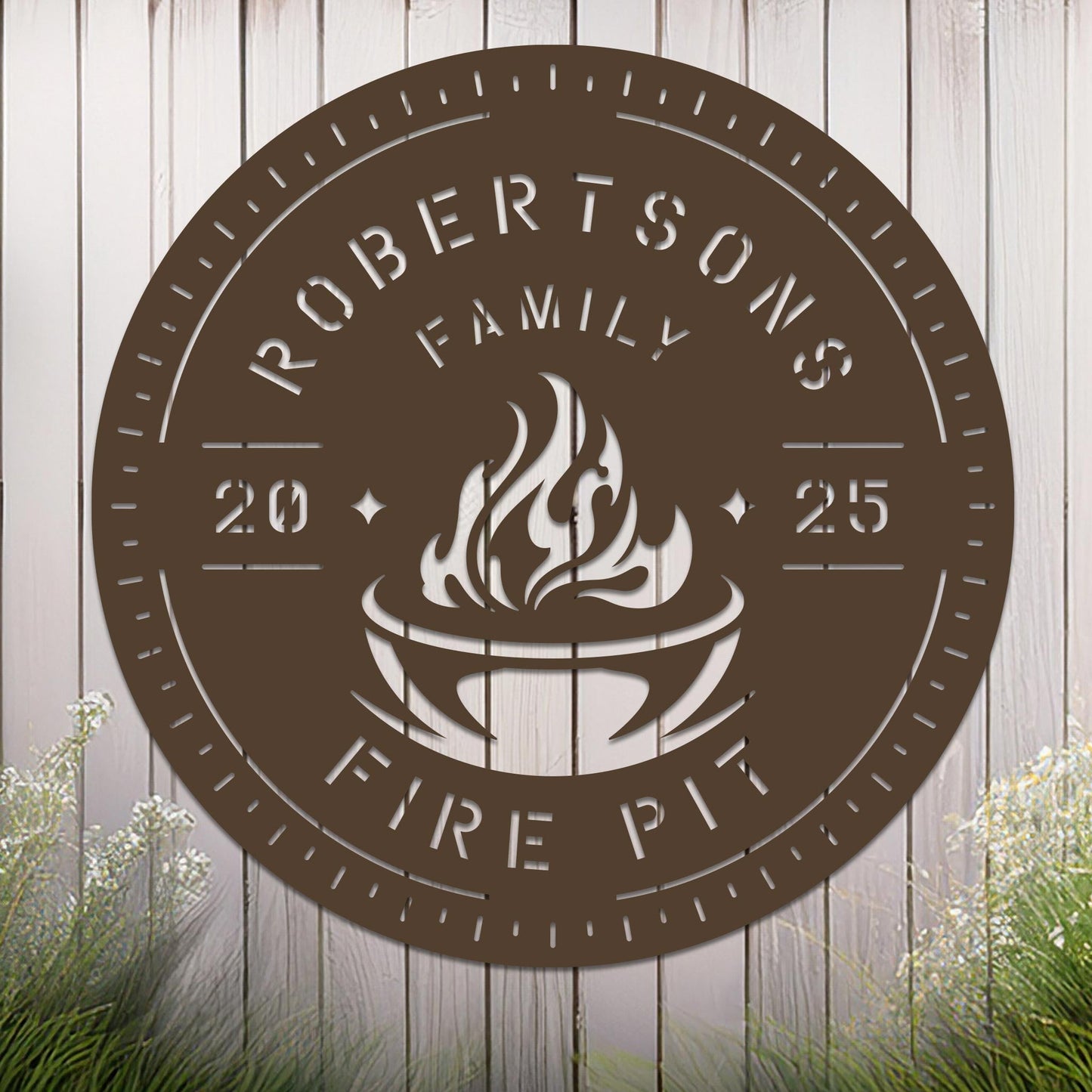 Personalized Fire Pit Sign