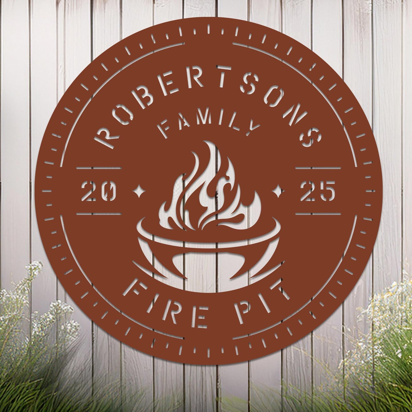 Personalized Fire Pit Sign