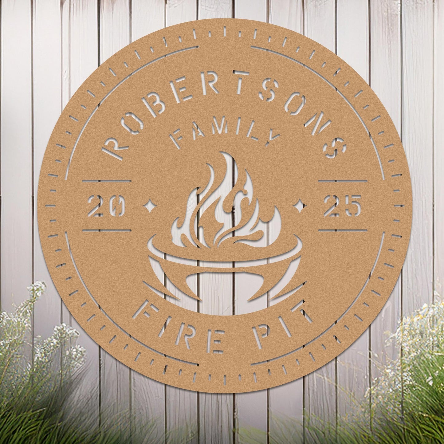 Personalized Fire Pit Sign