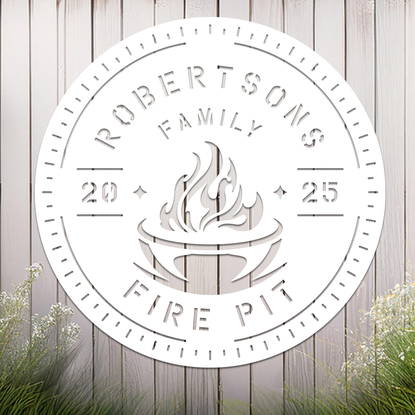 Personalized Fire Pit Sign