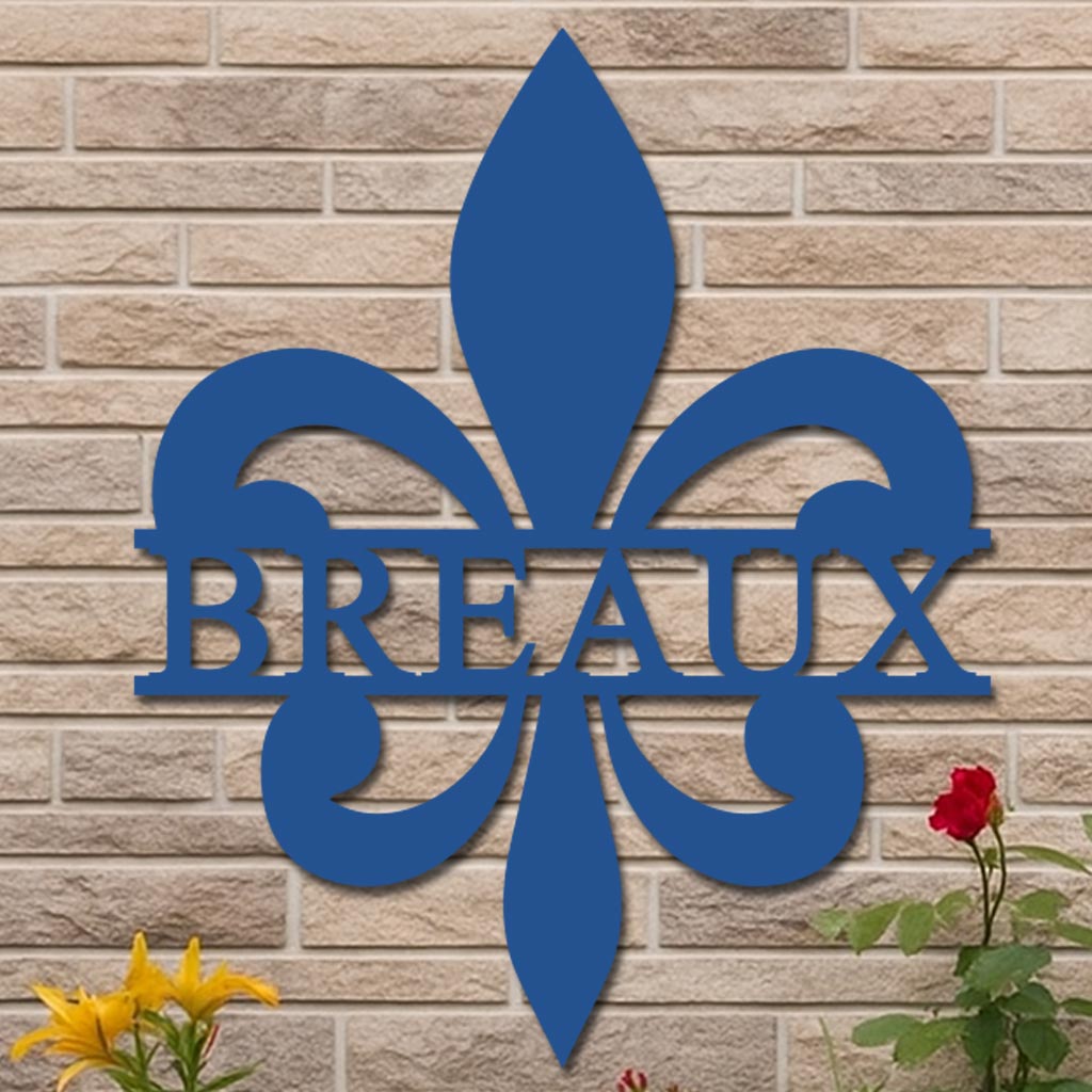 Personalized Fleur-de-Lis Name Sign
