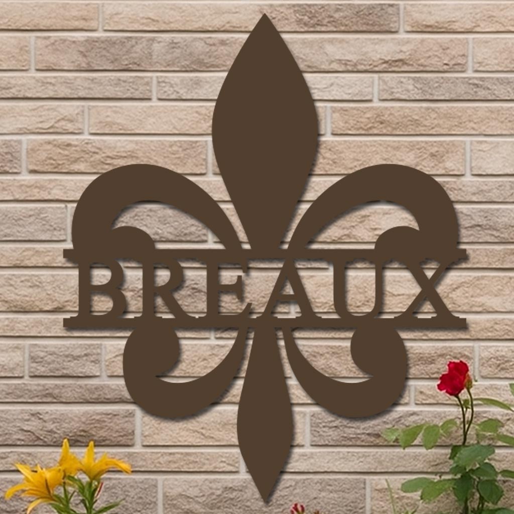 Personalized Fleur-de-Lis Name Sign