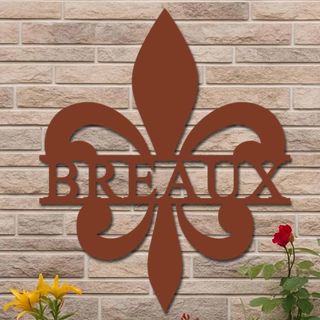 Personalized Fleur-de-Lis Name Sign