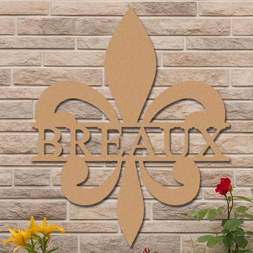 Personalized Fleur-de-Lis Name Sign