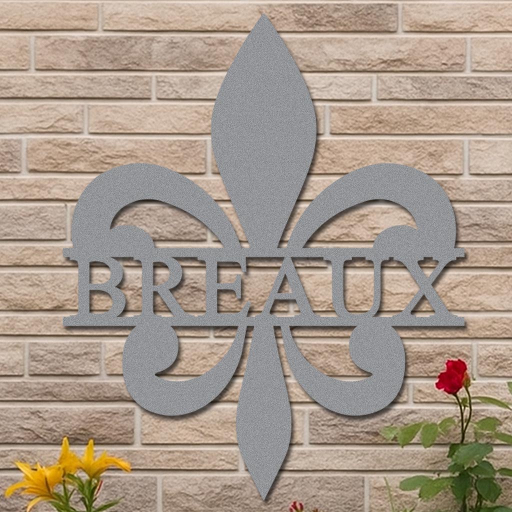 Personalized Fleur-de-Lis Name Sign
