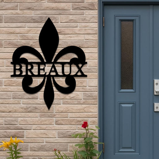 Personalized Fleur-de-Lis Name Sign