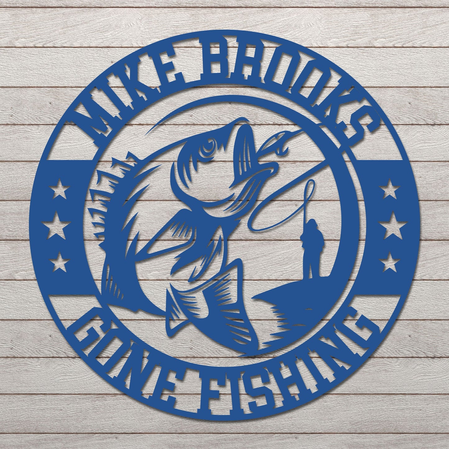 Personalized Gone Fishing Sign