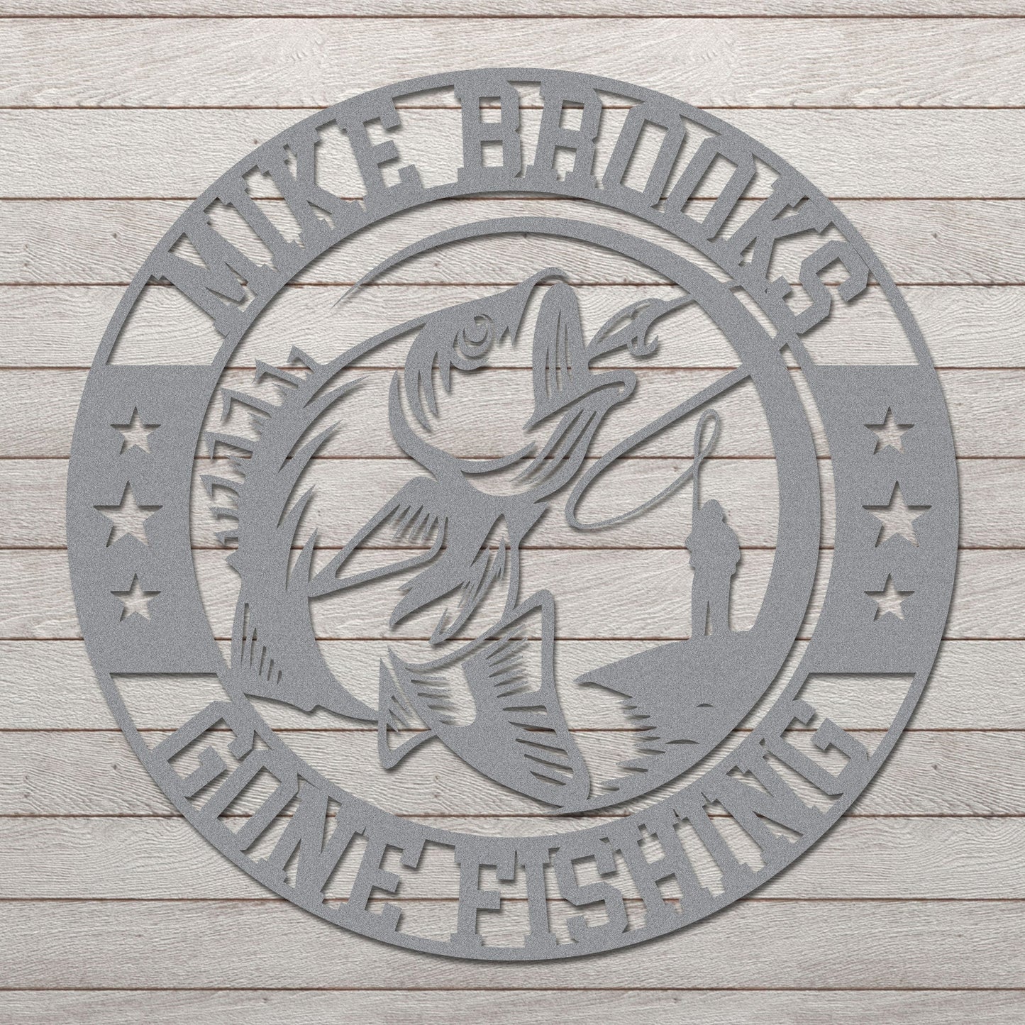 Personalized Gone Fishing Sign