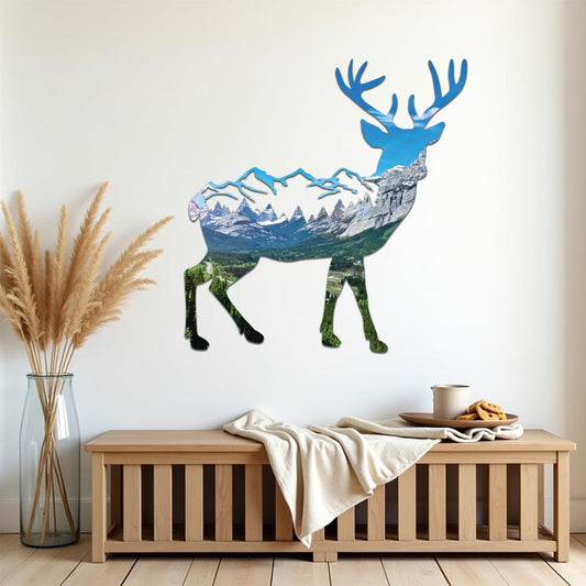 Rocky Mountains in Deer Wall Art