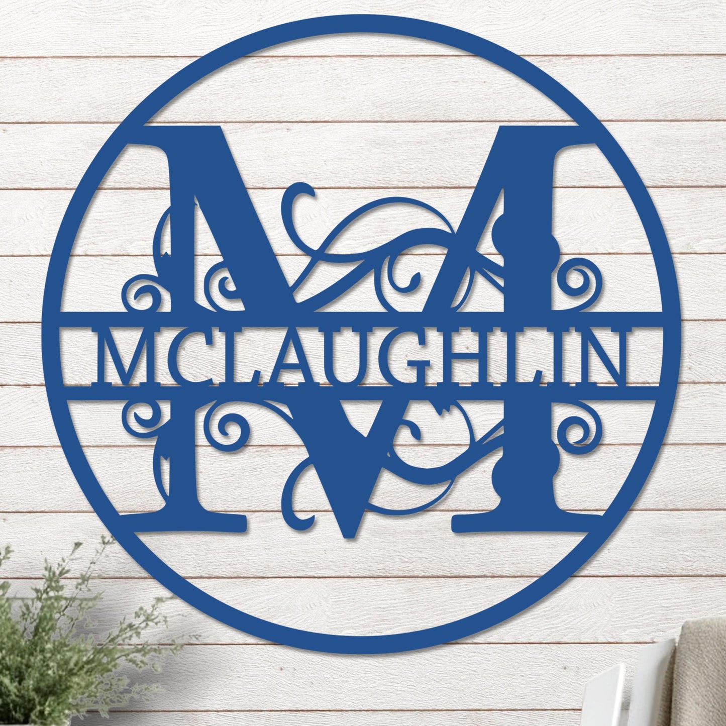 Monogram in Circle Sign