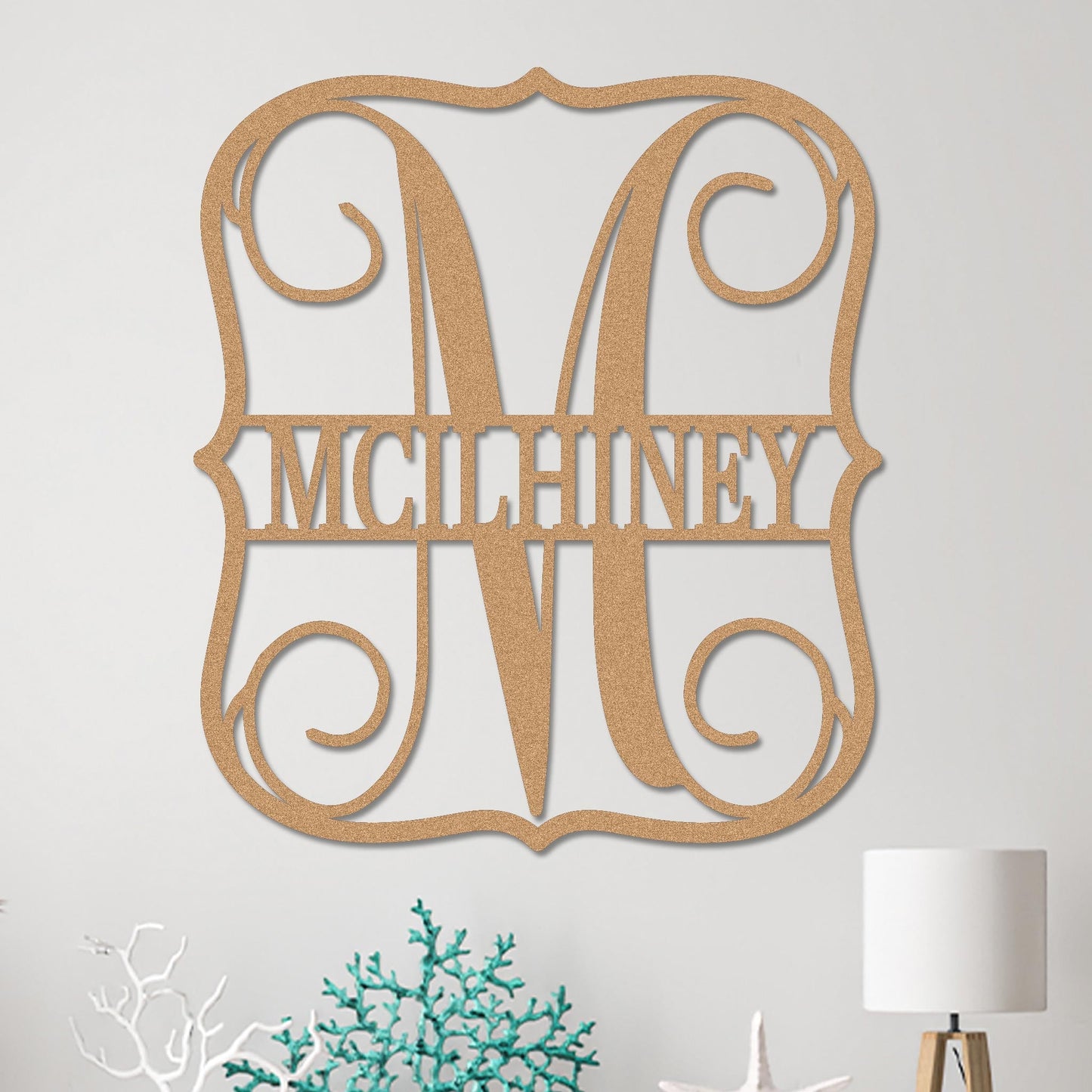 Royal Split Monogram Sign