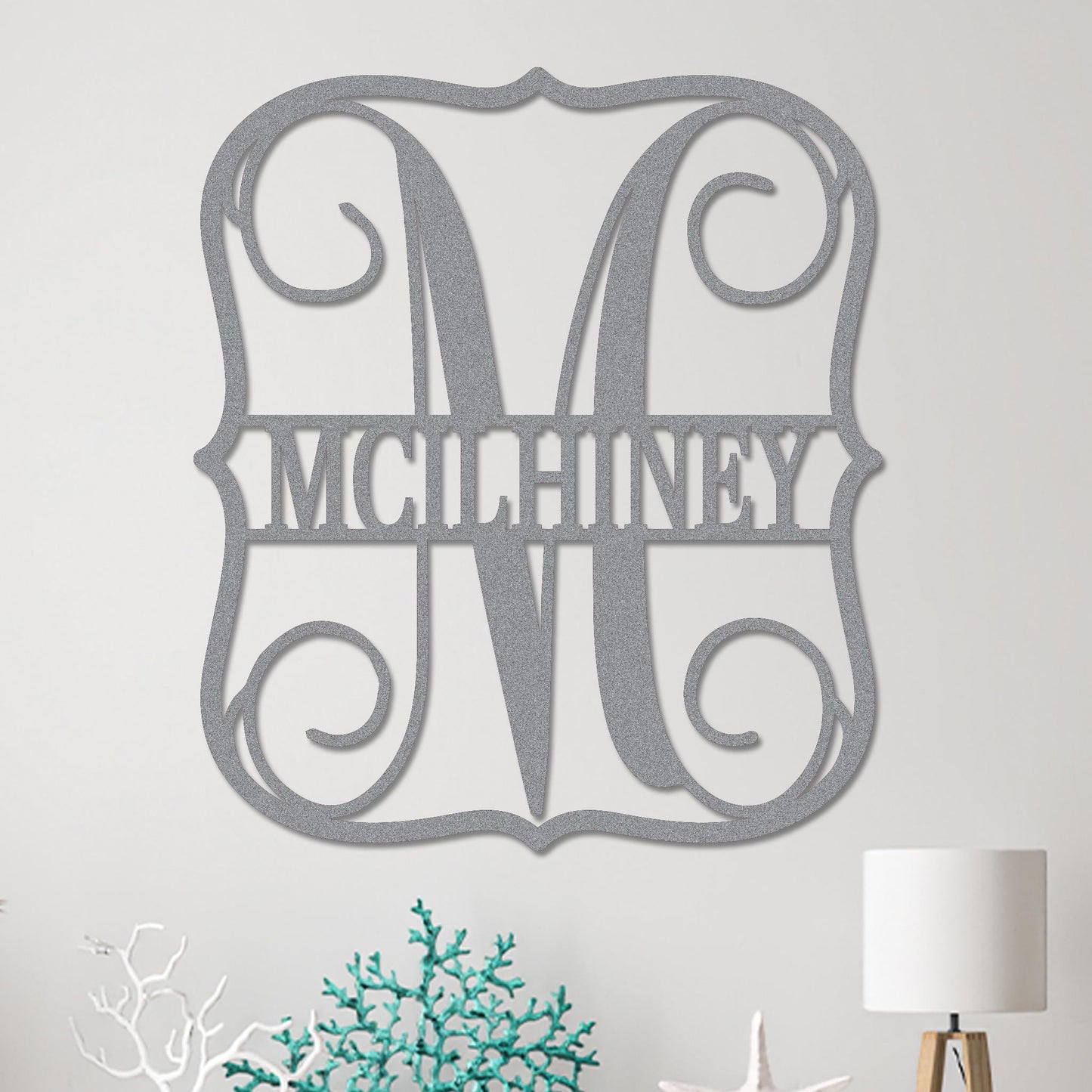 Royal Split Monogram Sign