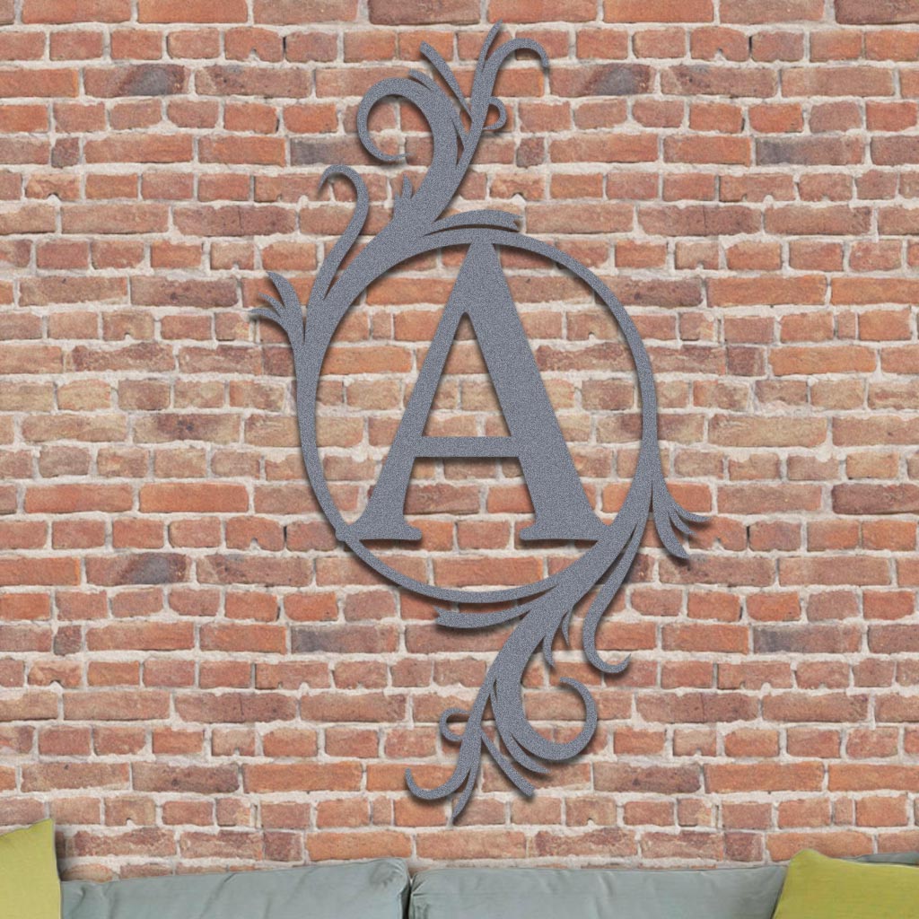 Single Vined Monogram Sign