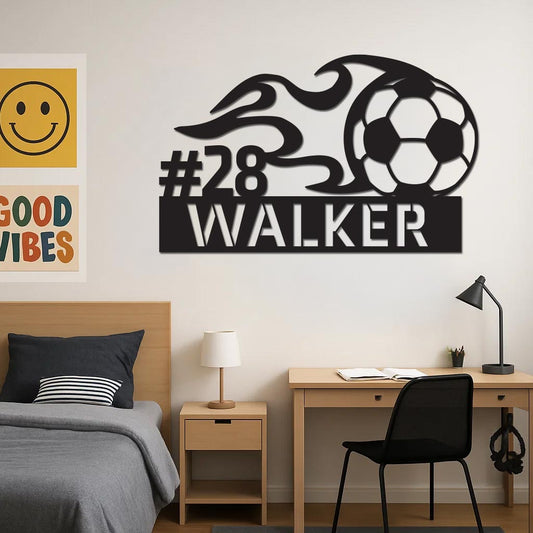 Soccer Name Sign