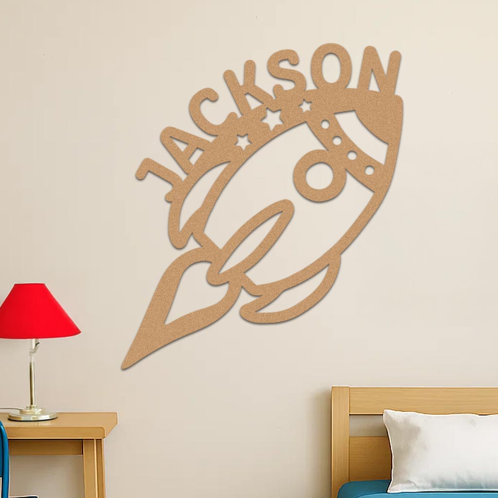 Space Rocket Name Sign