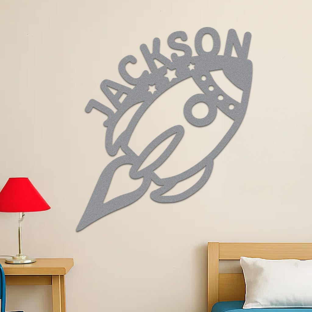 Space Rocket Name Sign