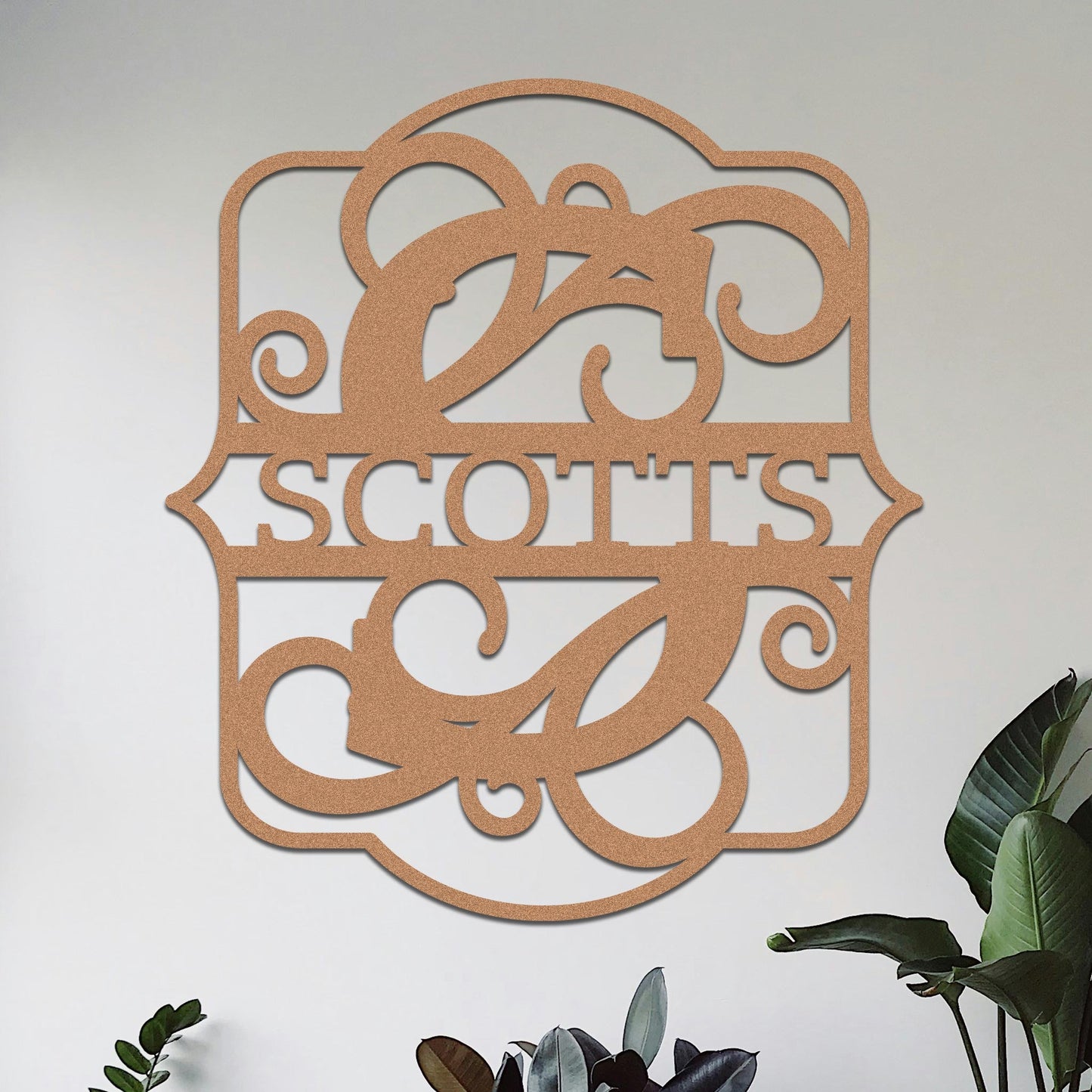 Split Monogram Sign