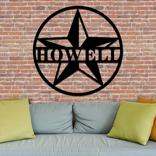 Star Family Name Sign