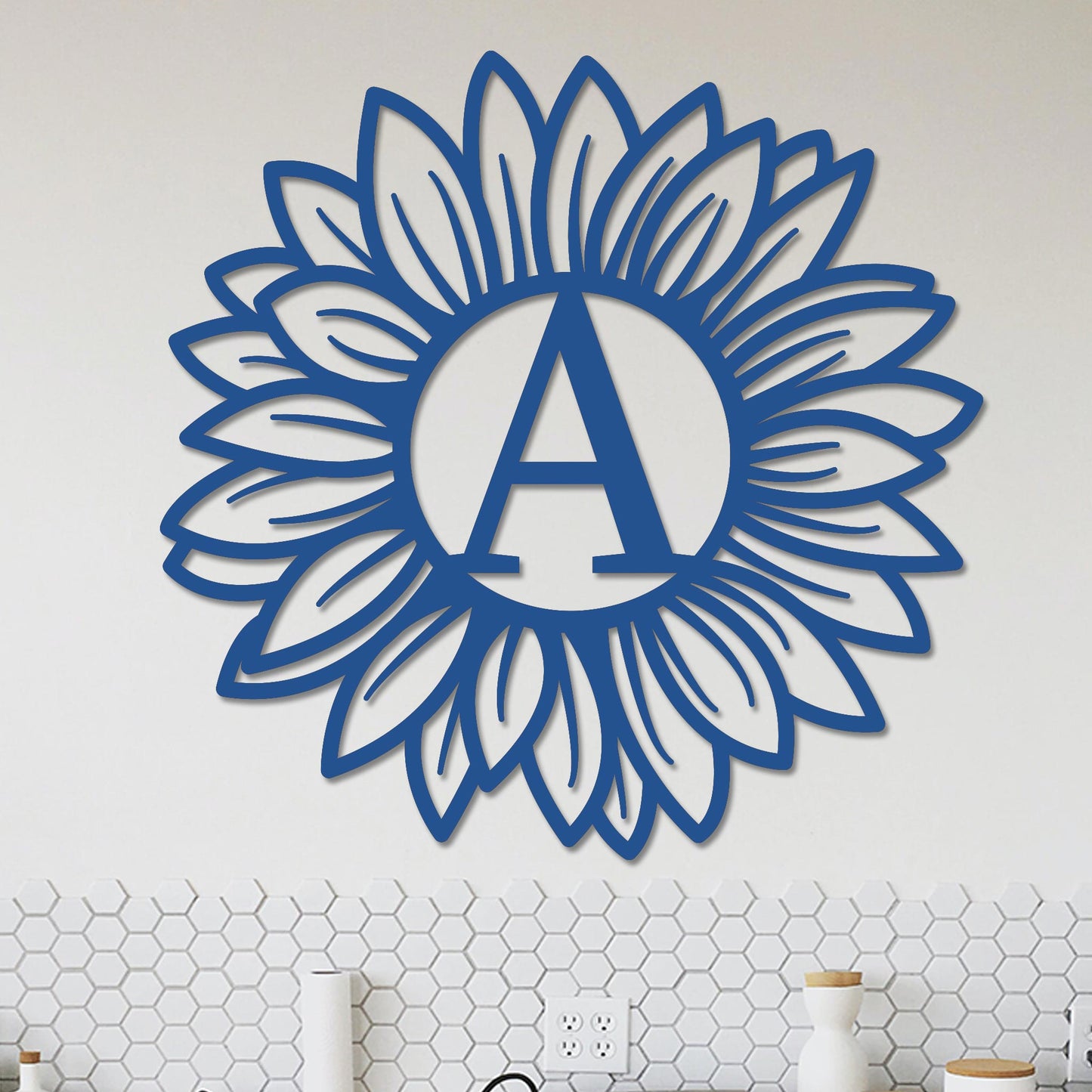 Sunflower Monogram Sign