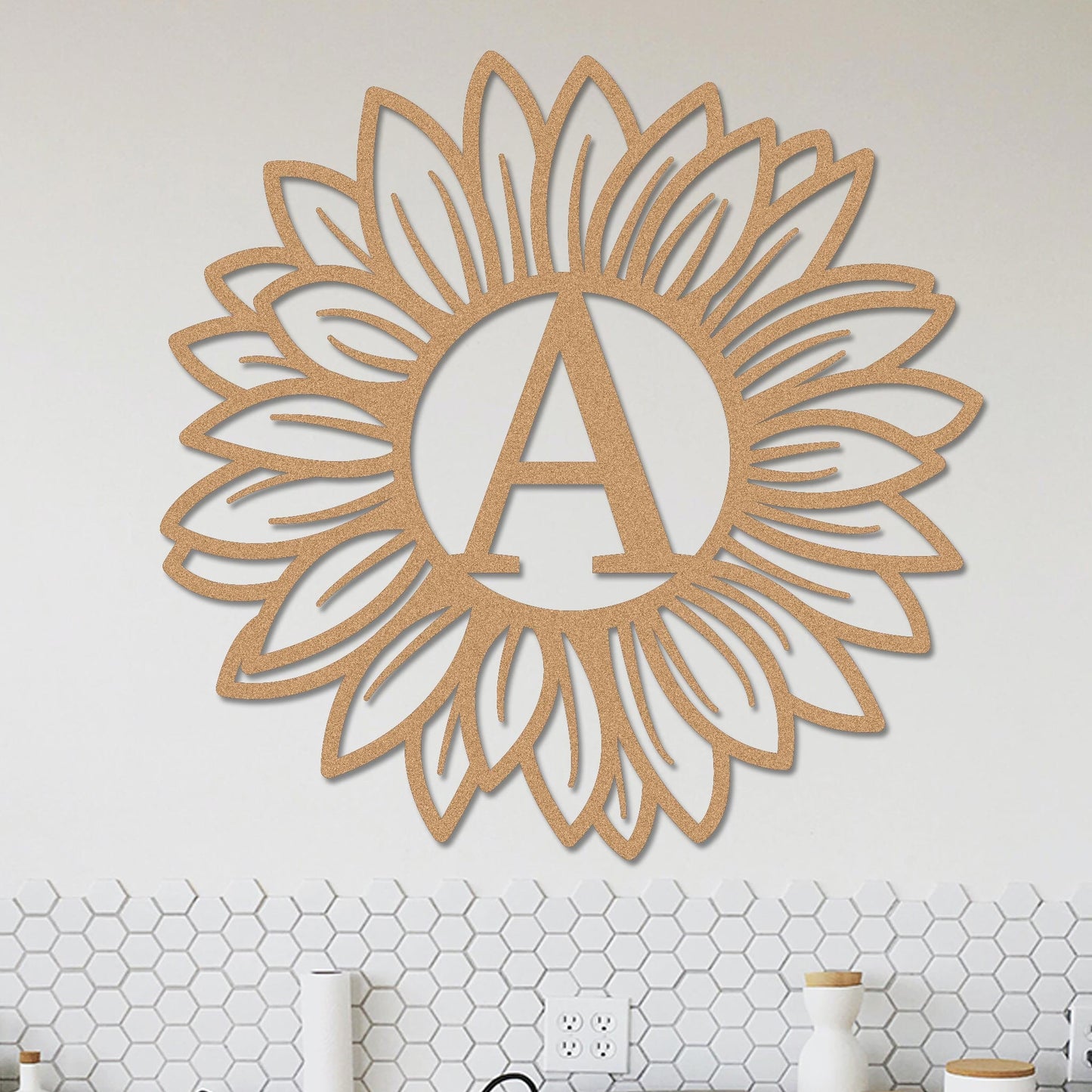 Sunflower Monogram Sign